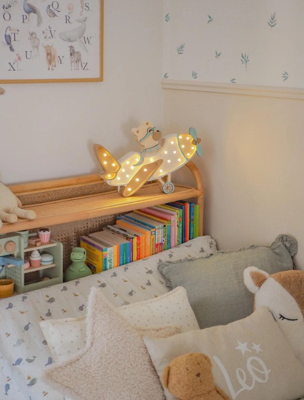 Little Lights Vintage Aircraft Lampe Vanilla Sky Bear