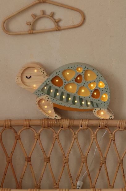 Little Lights Turtle Lampe Galapagos Sage