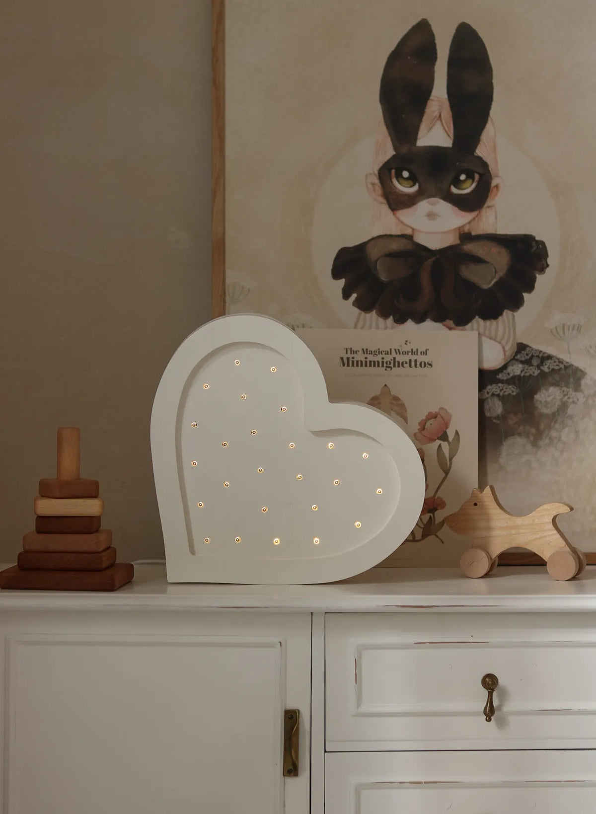 Little Lights Heart Lampe weiss