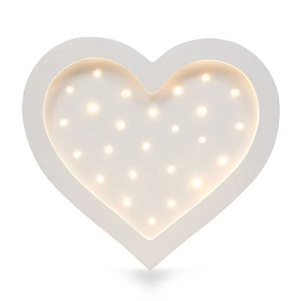 Little Lights Heart Lampe weiss
