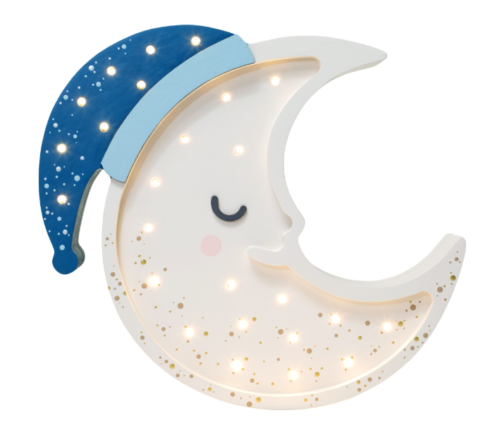 Little Lights Lampe Moon Midnight Blue