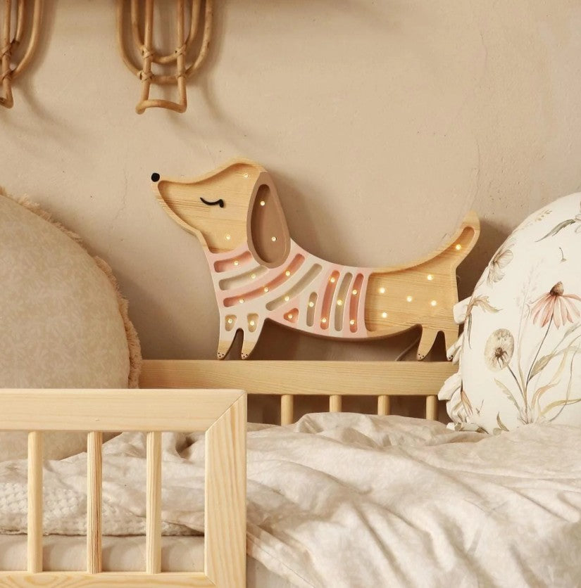 Little Lights Puppy Lampe Strawberry Cream