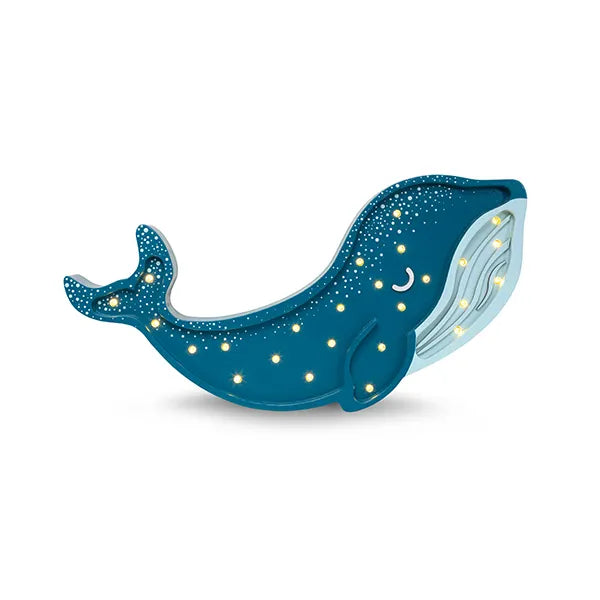 Little Lights Whale Lampe Galaxy Teal
