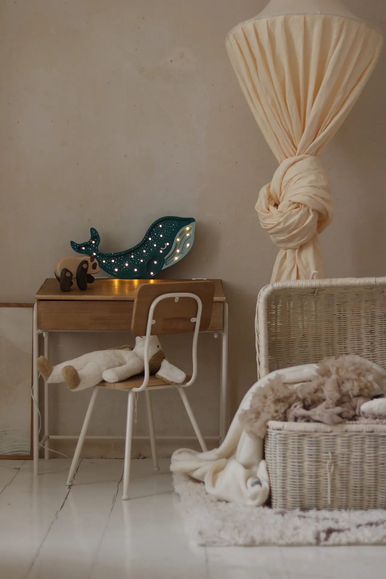 Little Lights Whale Lampe Galaxy Teal