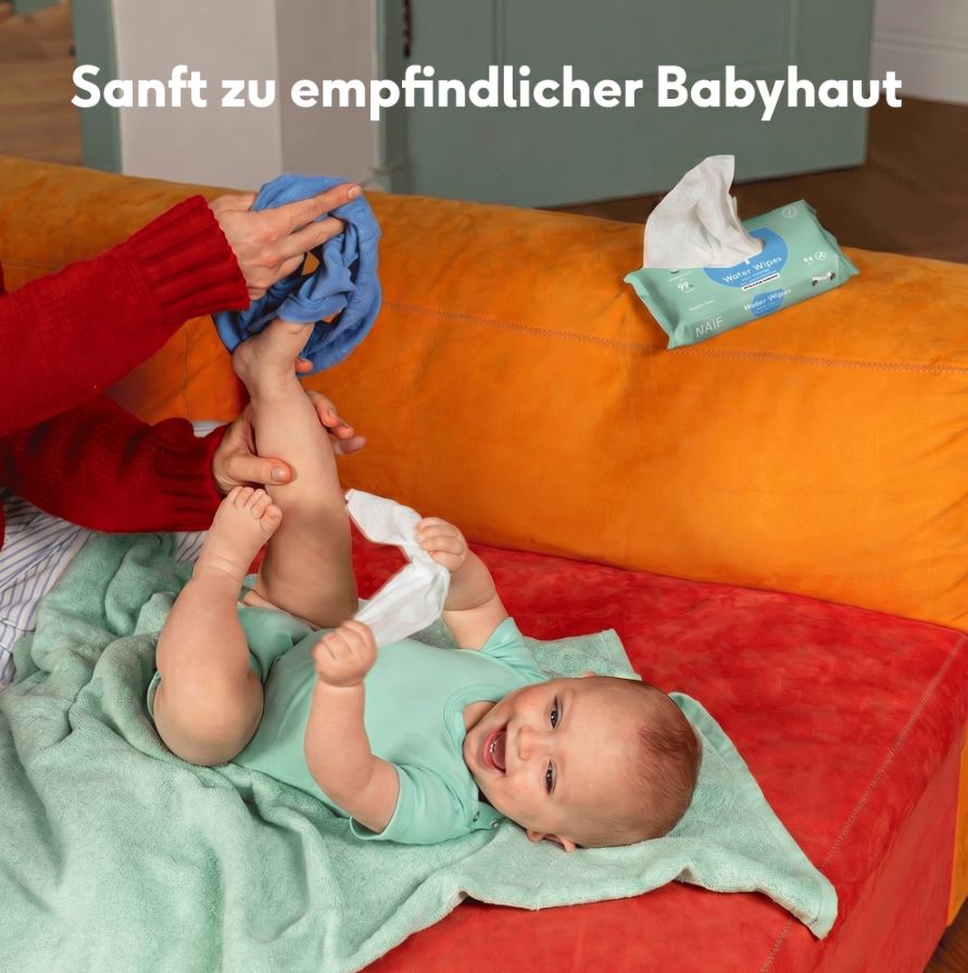 NAÏF Kunststofffreie Baby-Feuchttücher 54 Stk.
