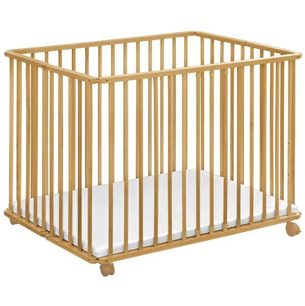 Kuli Muli Laufgitter mit Boden 100x100 Buche *Sale*