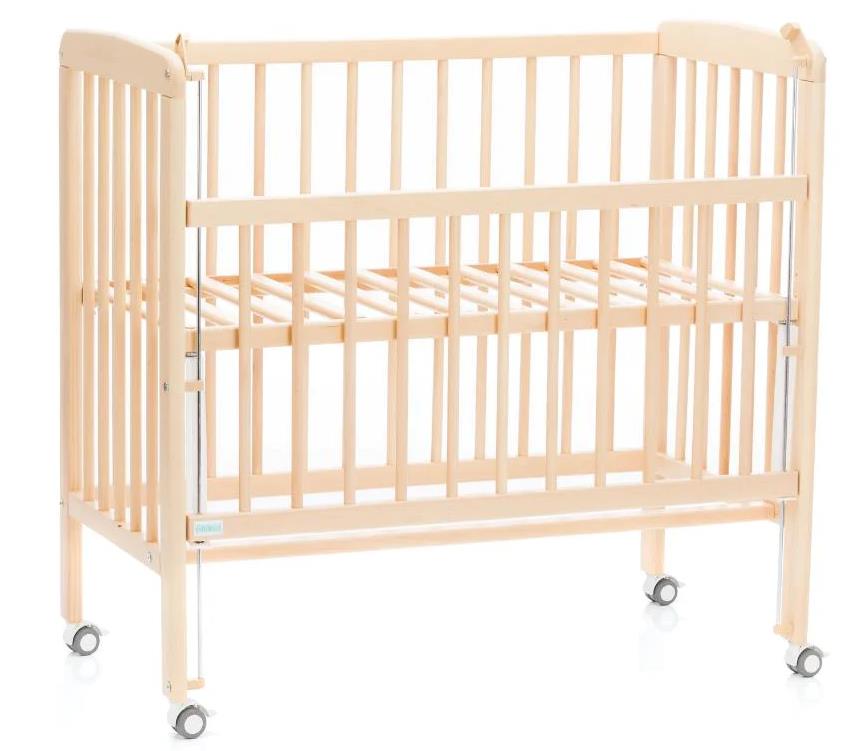 Fillikid Beistellbett Nino 90 x 45 cm mit Bettset Mint Triangle