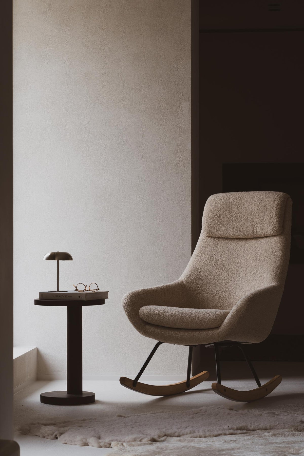 Quax Schaukelstuhl für Erwachsene Nordic Sheep beige