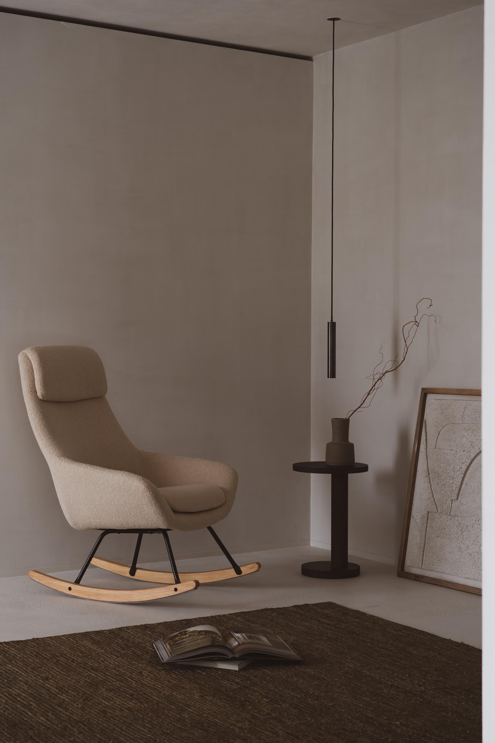 Quax Schaukelstuhl Nordic Sheep beige mit Hocker *Birthdaysale*