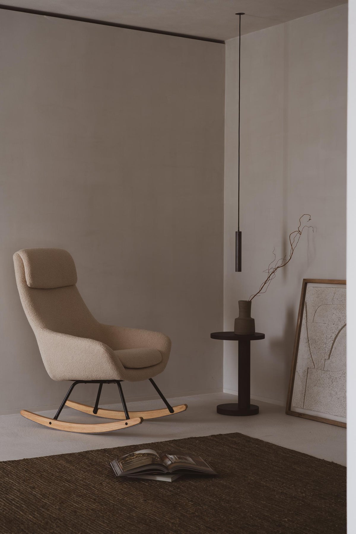 Quax Schaukelstuhl für Erwachsene Nordic Sheep beige