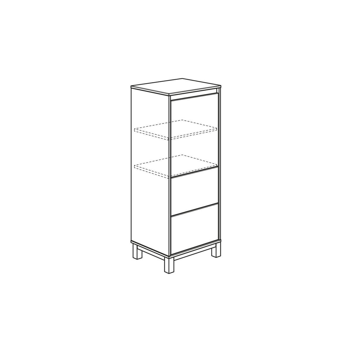 PAIDI OLLI Highboard 1T2S