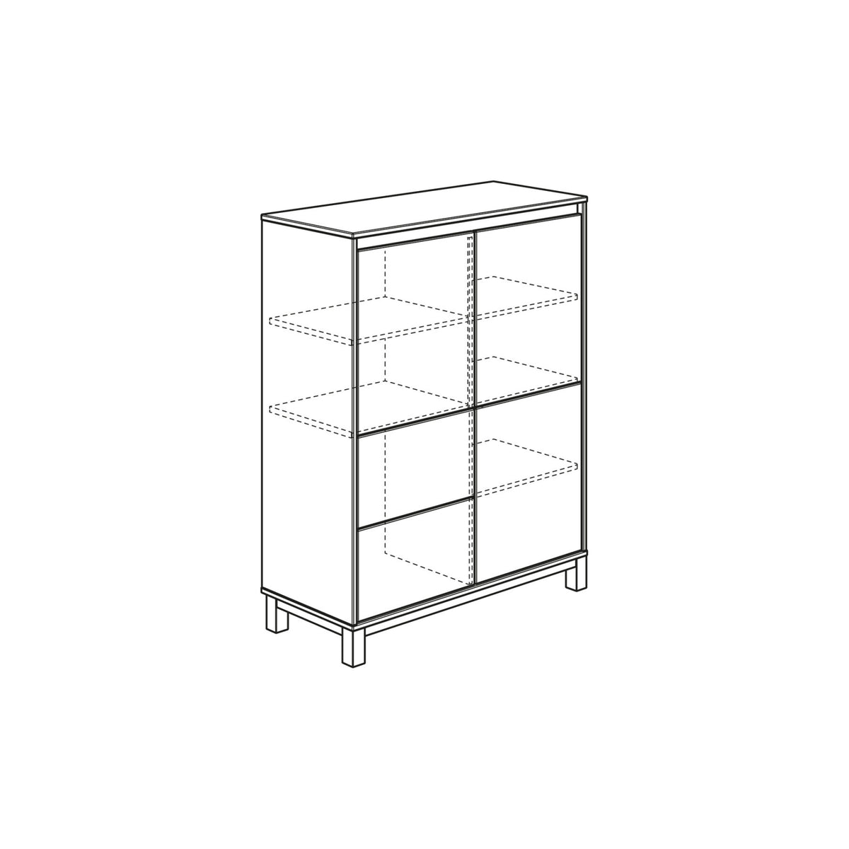 PAIDI OLLI Highboard 2T2S