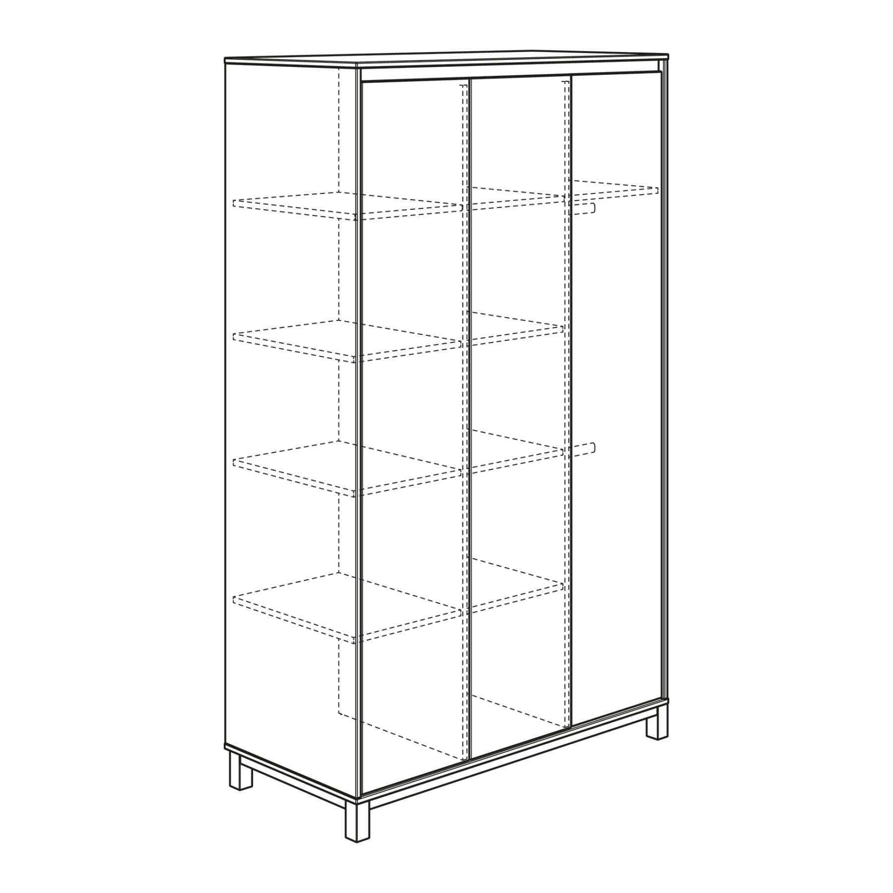 PAIDI OLLI Kleiderschrank 3T