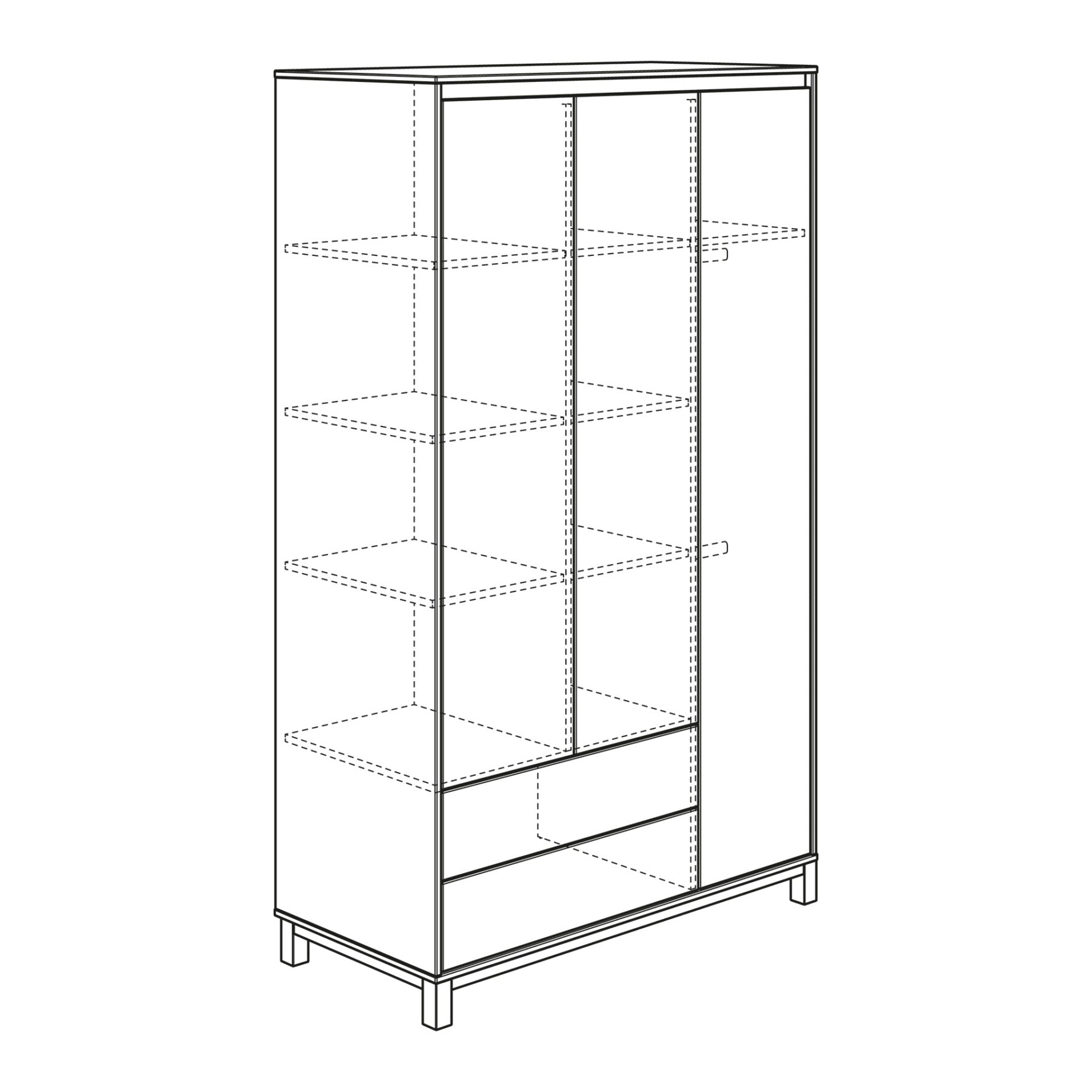 PAIDI OLLI Kleiderschrank 3T2S