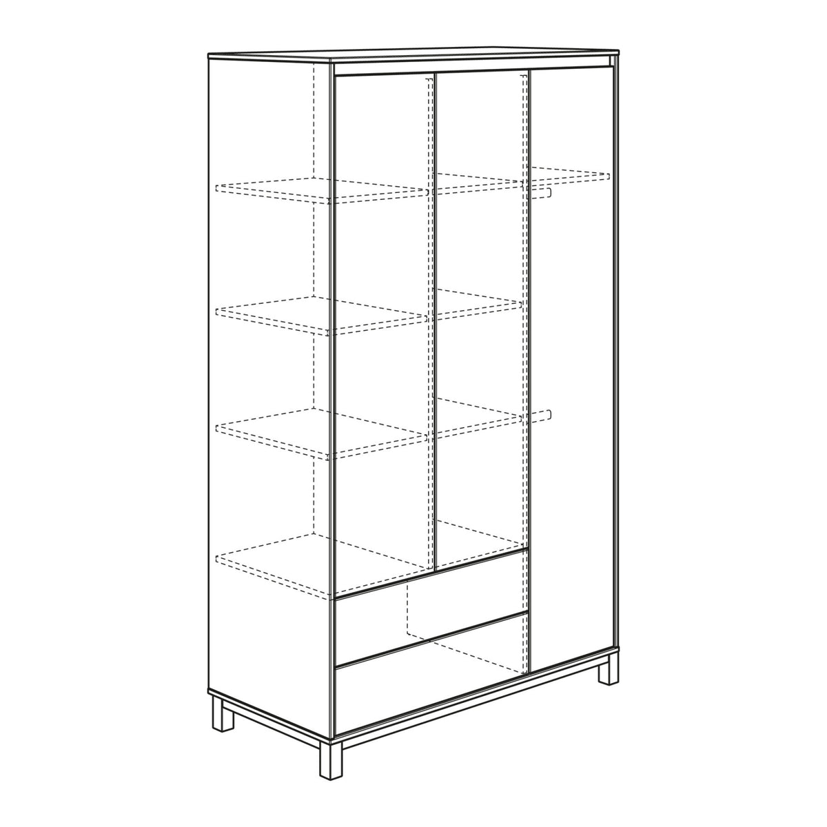 PAIDI OLLI Kleiderschrank 3T2S