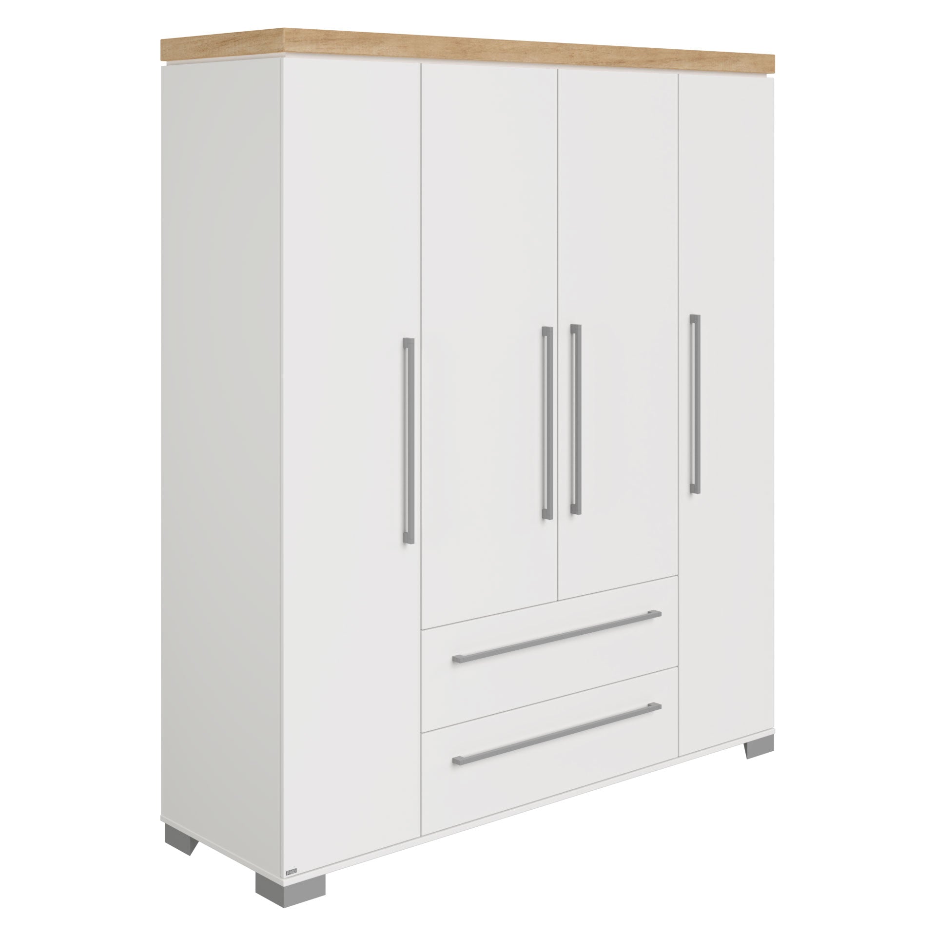 PAIDI KIRA Kleiderschrank 4-türig / 2 Schubkästen