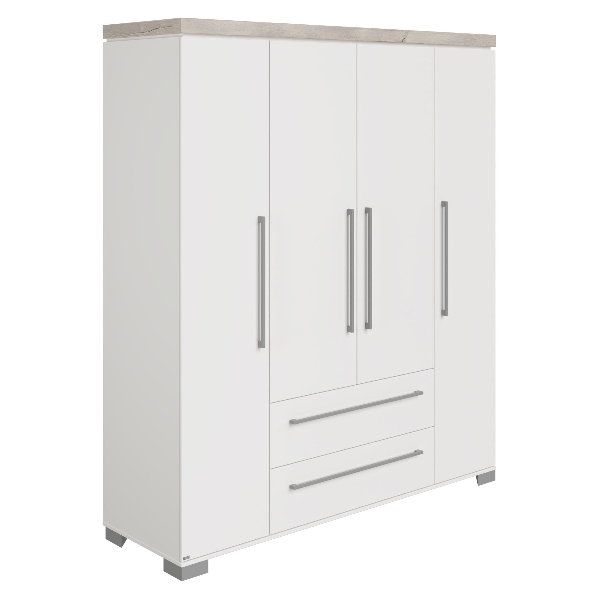 PAIDI KIRA Kleiderschrank 4-türig / 2 Schubkästen