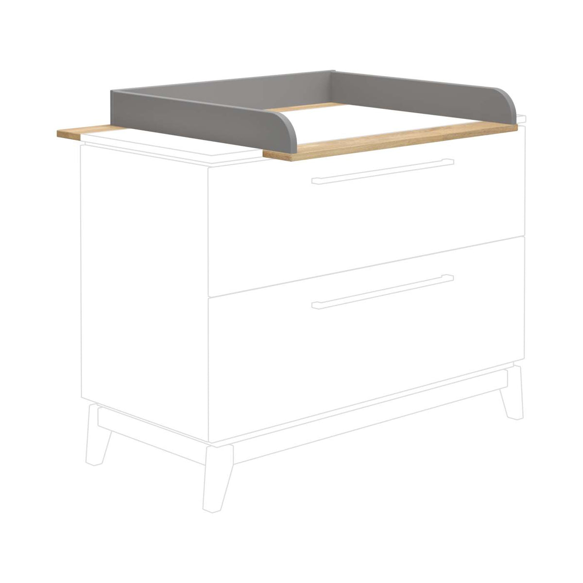 PAIDI STEN Kinderzimmer 3-teilig inkl. Wickelaufsatz