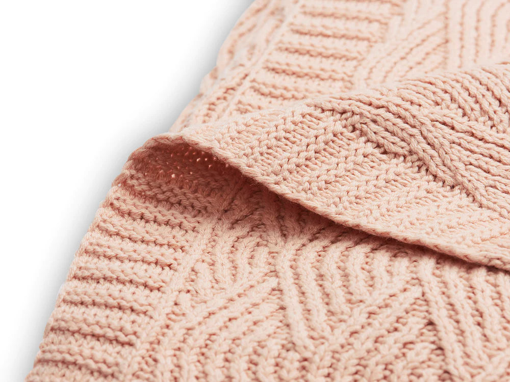 Jollein Decke Kinderbett 100x150cm River Knit Pale Pink