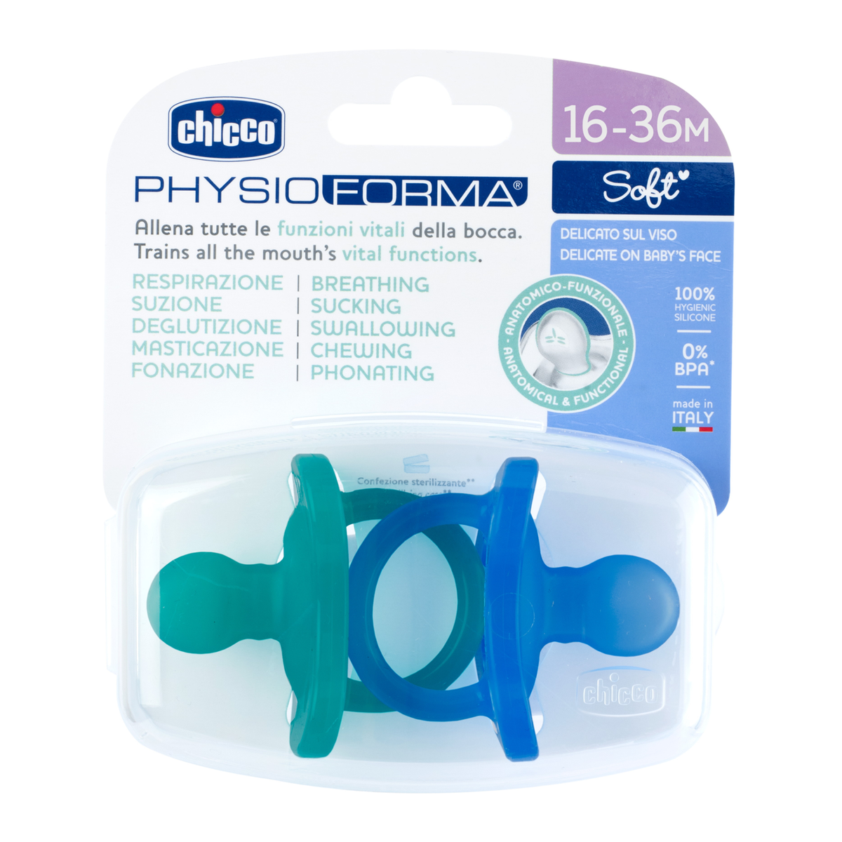 Chicco Nuggi PhysioForma Soft 2-6M 2 Stk.