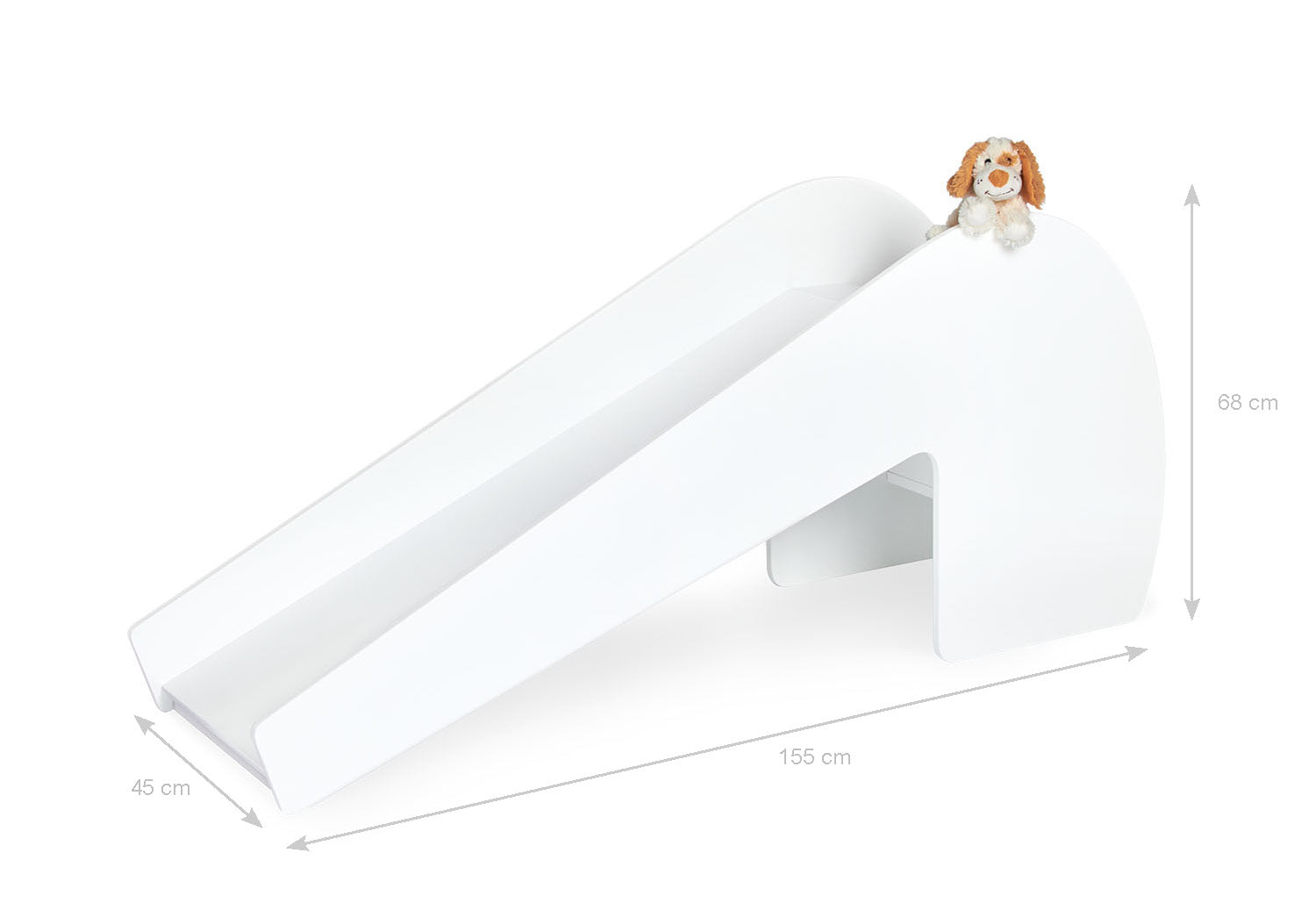 Pinolino Indoor-Rutsche Lotta aus Holz weiss/grau *Sale*