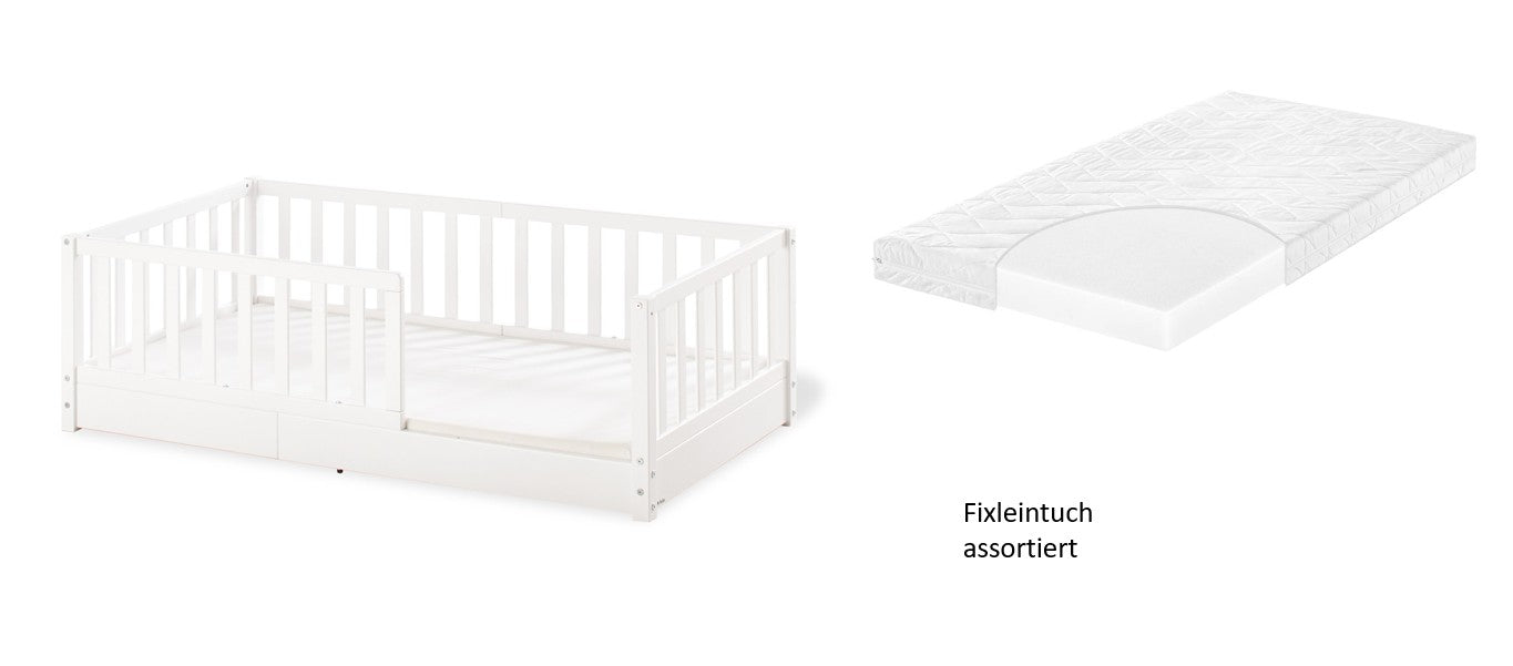 Pinolino Bodenbett Evi 70x140cm *PROMO* mit Matratze und Fixleintuch