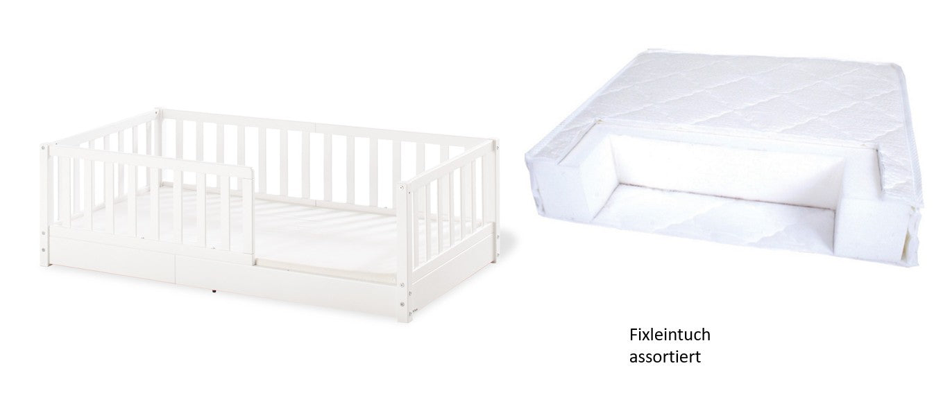 Pinolino Bodenbett Evi 70x140cm *PROMO* mit Matratze und Fixleintuch