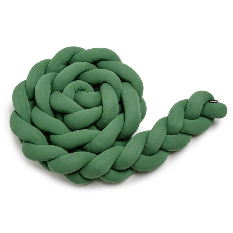 T-TOMI geflochtene Bettschlange 360 cm - Olive