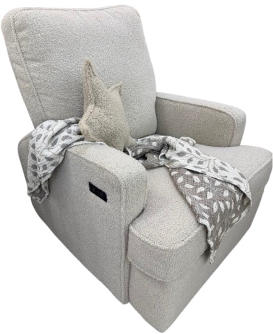 Quax Elektrischer Schaukel - Drehstuhl Teddy Taupe