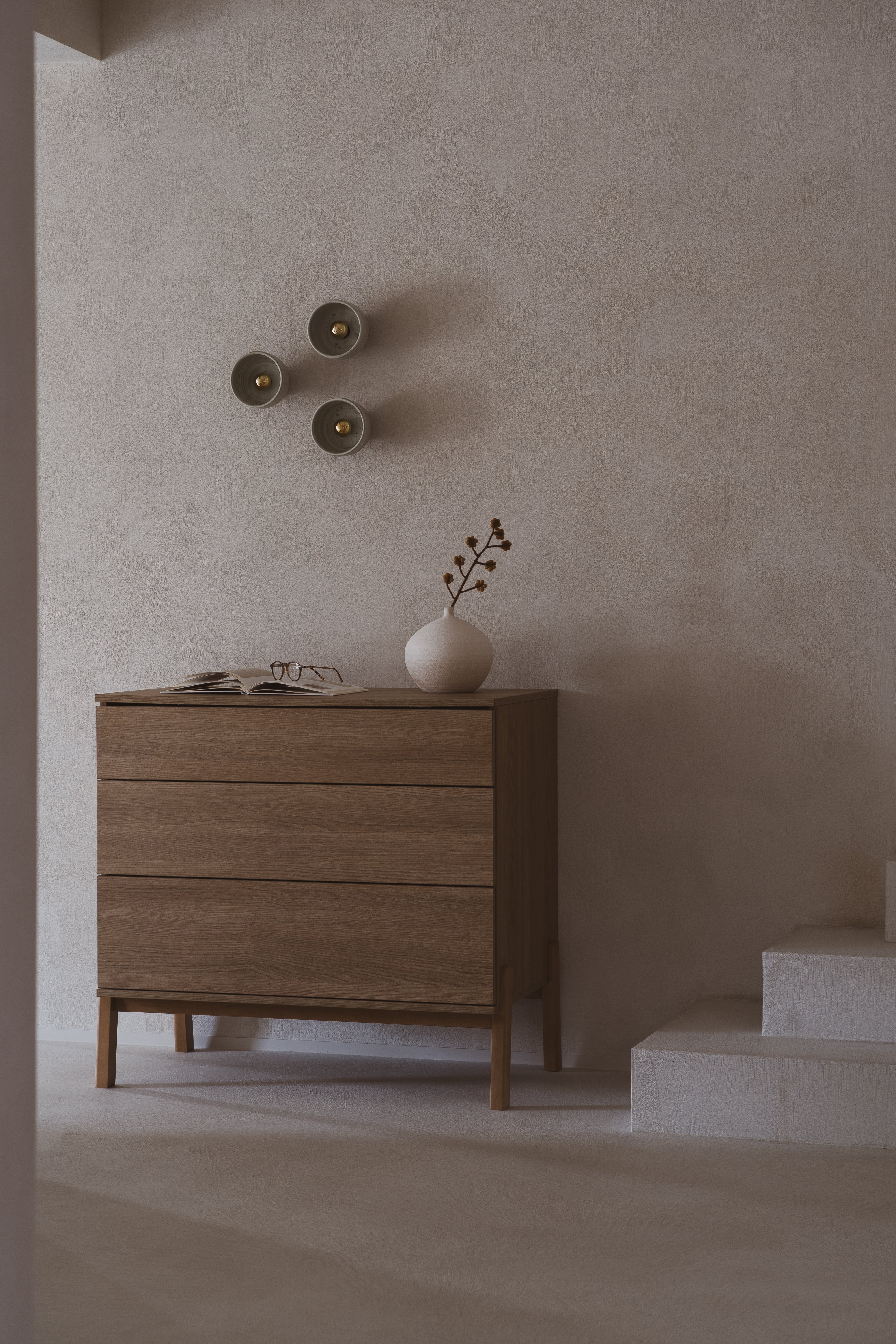 Quax Ashi Kommode mit Wickelaufsatz honey ash