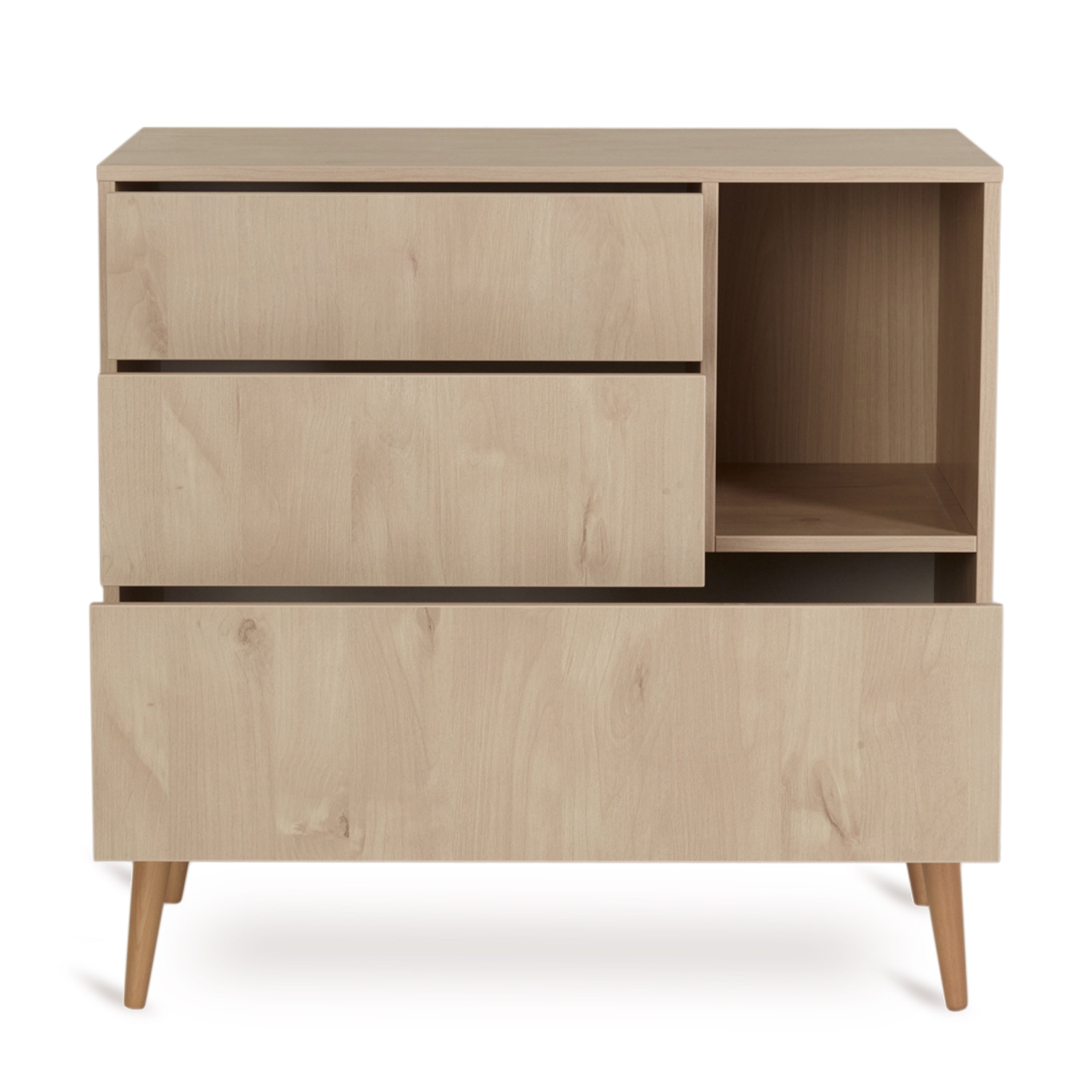 Quax Cocoon Kinderzimmer Sparset  inkl. Wickelaufsatz Natural Oak AKTION