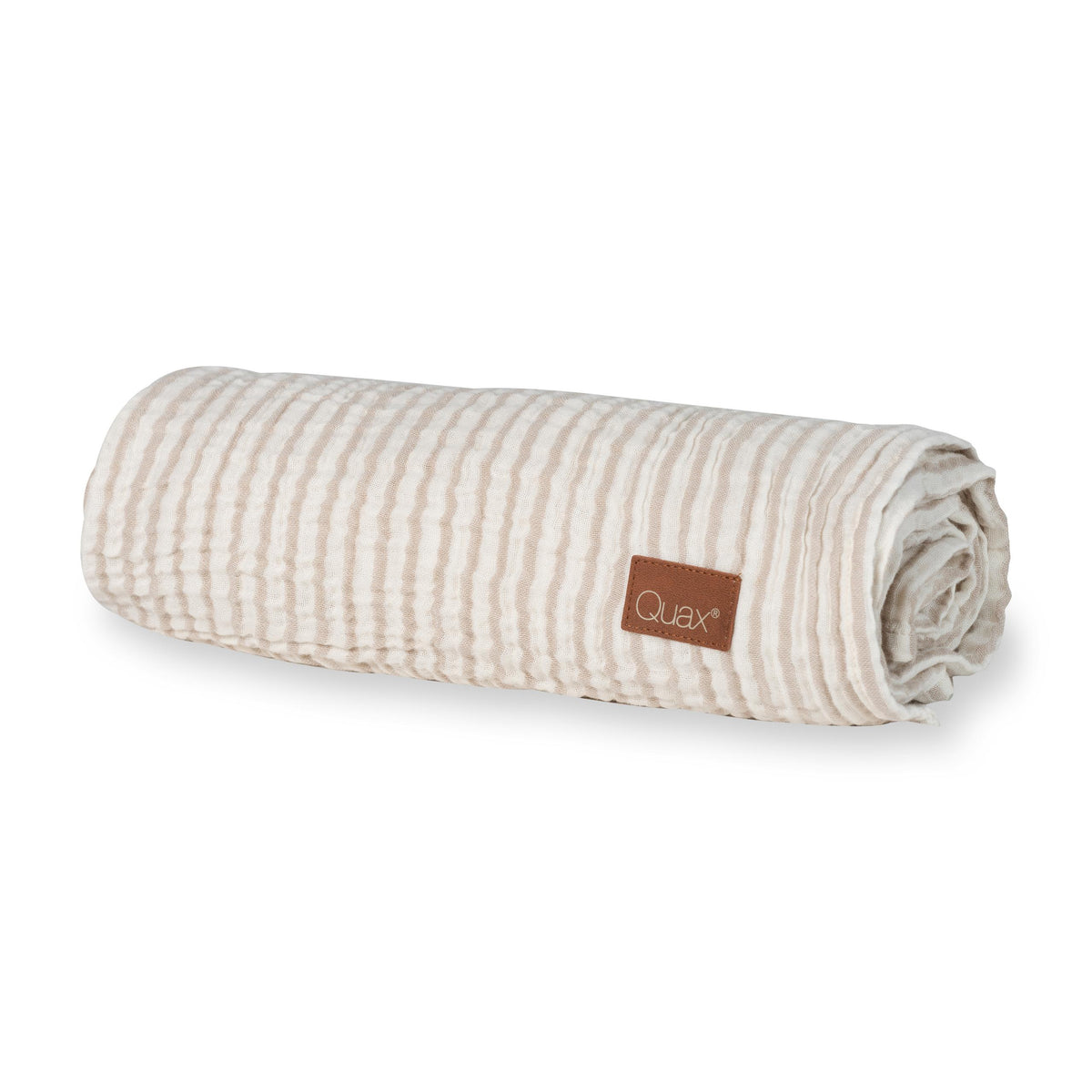 Quax Natural Babydecke 90 x 110 cm Musselin Stripes