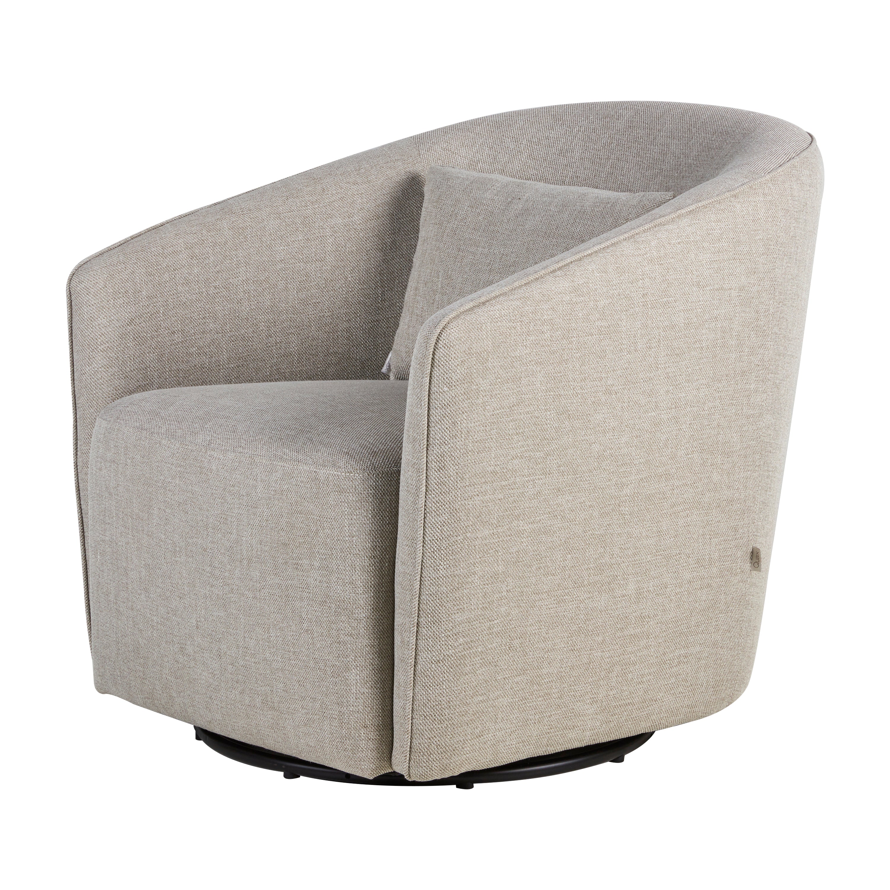 Quax Schaukel-und Drehstuhl Gomi Clay mit Hocker Ottomane *kostenlos* dazu