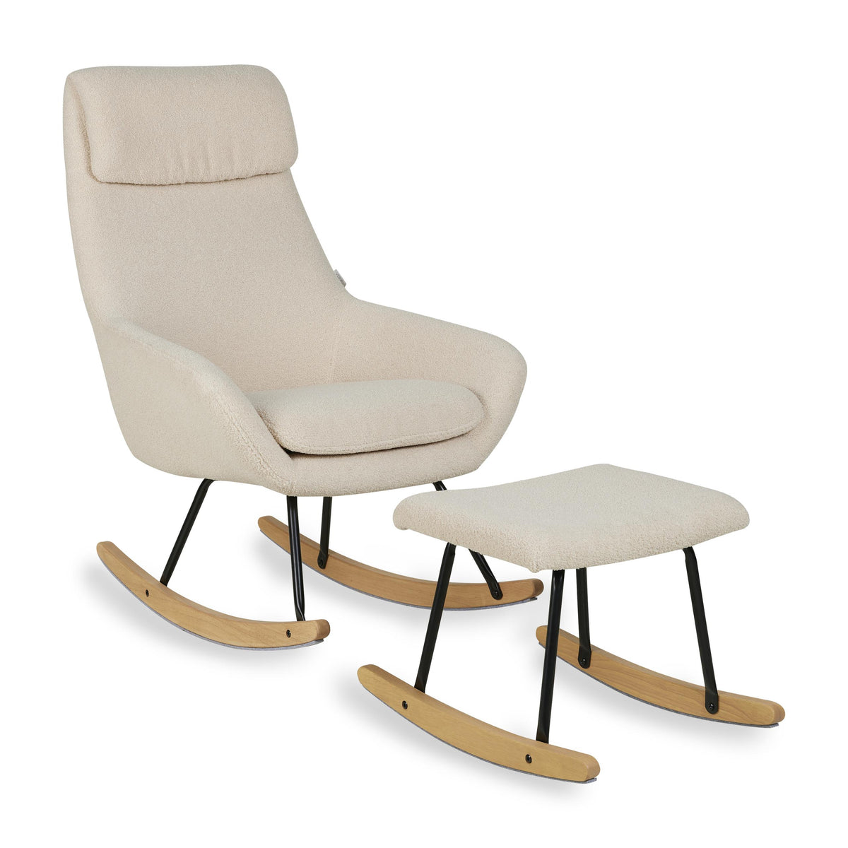 Quax Hocker Rocker für Schaukelstuhl Basic/Nordic Sheep beige