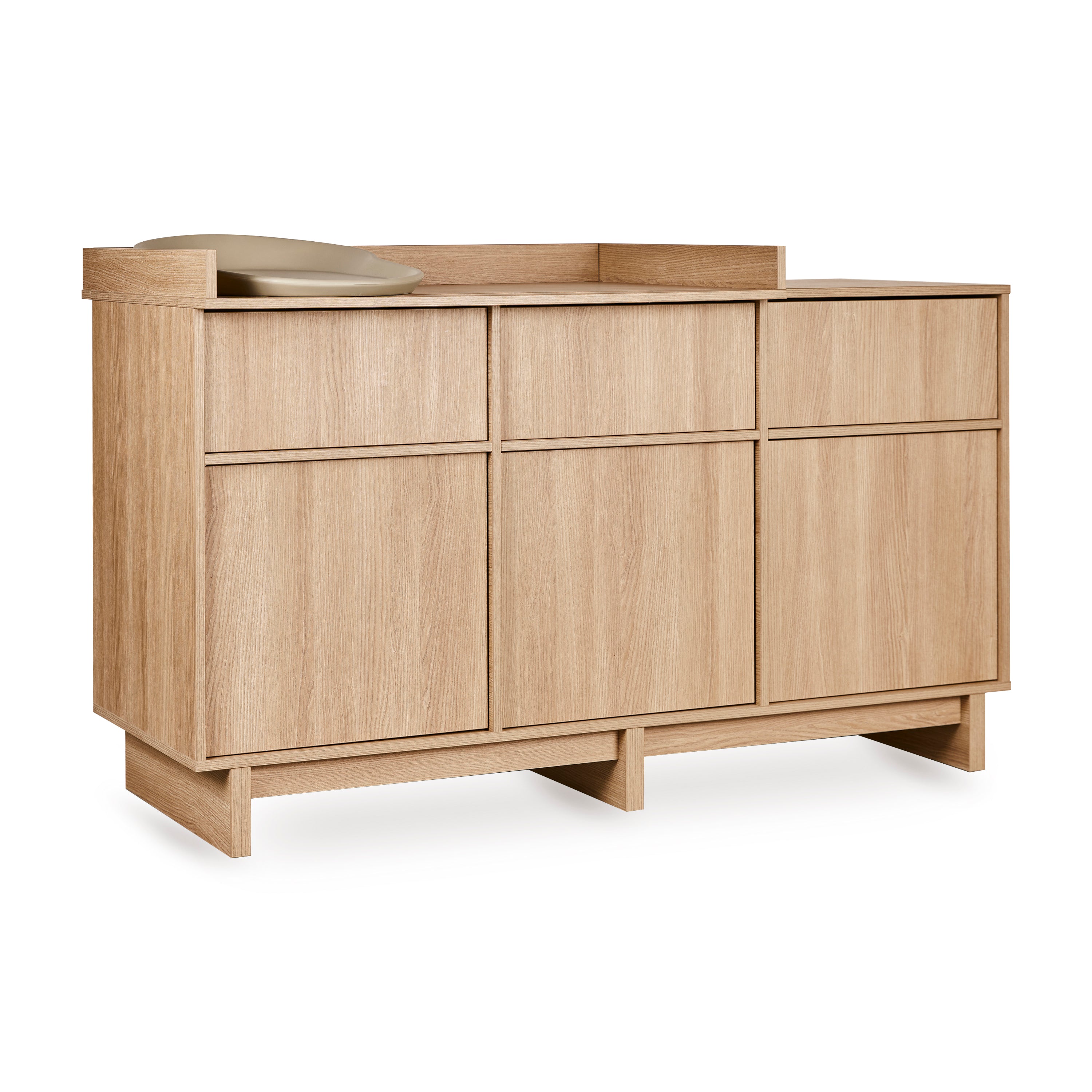 Quax Kyo Kommode XL mit Wickelaufsatz honey ash