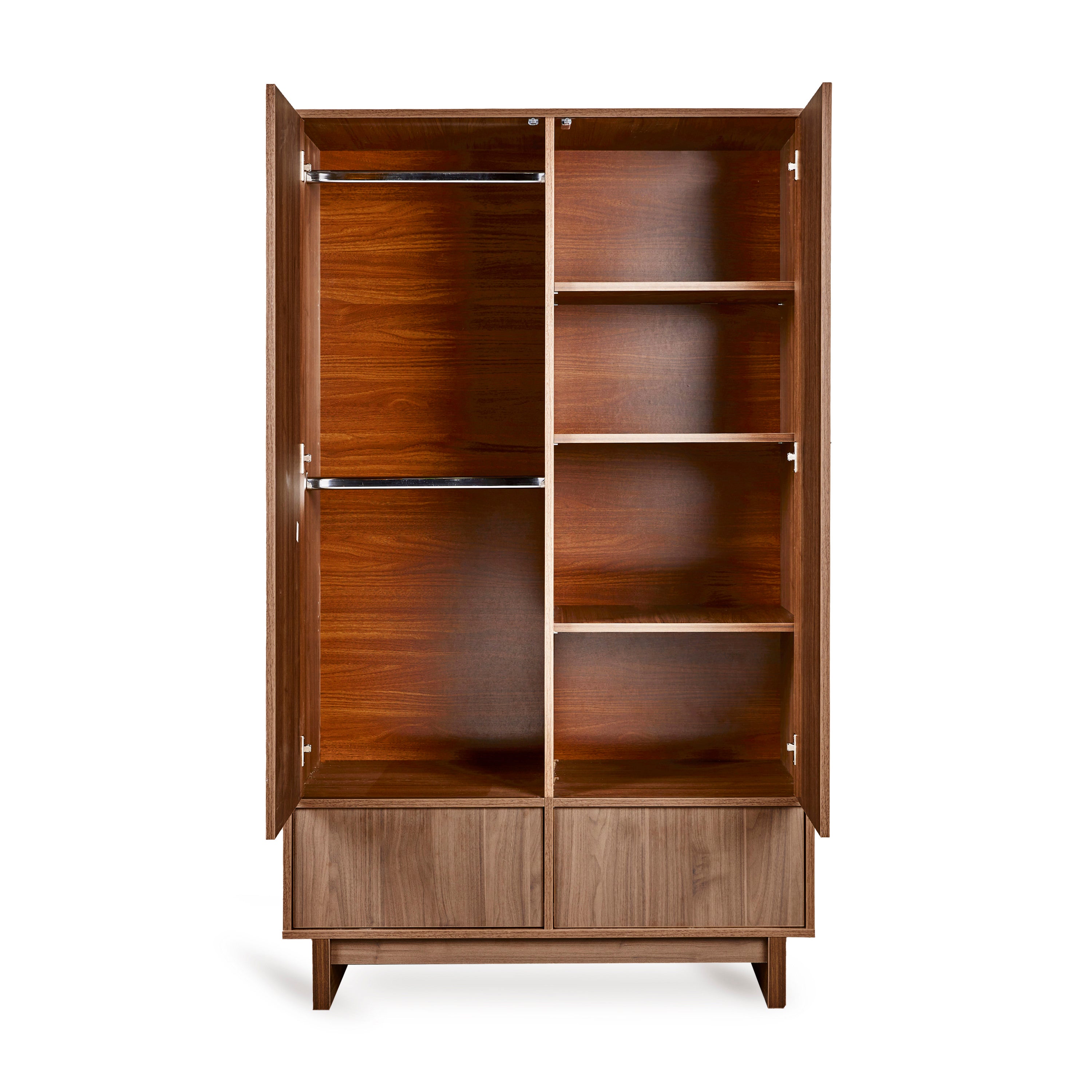 Quax Kyo Kleiderschrank 2-türig walnut