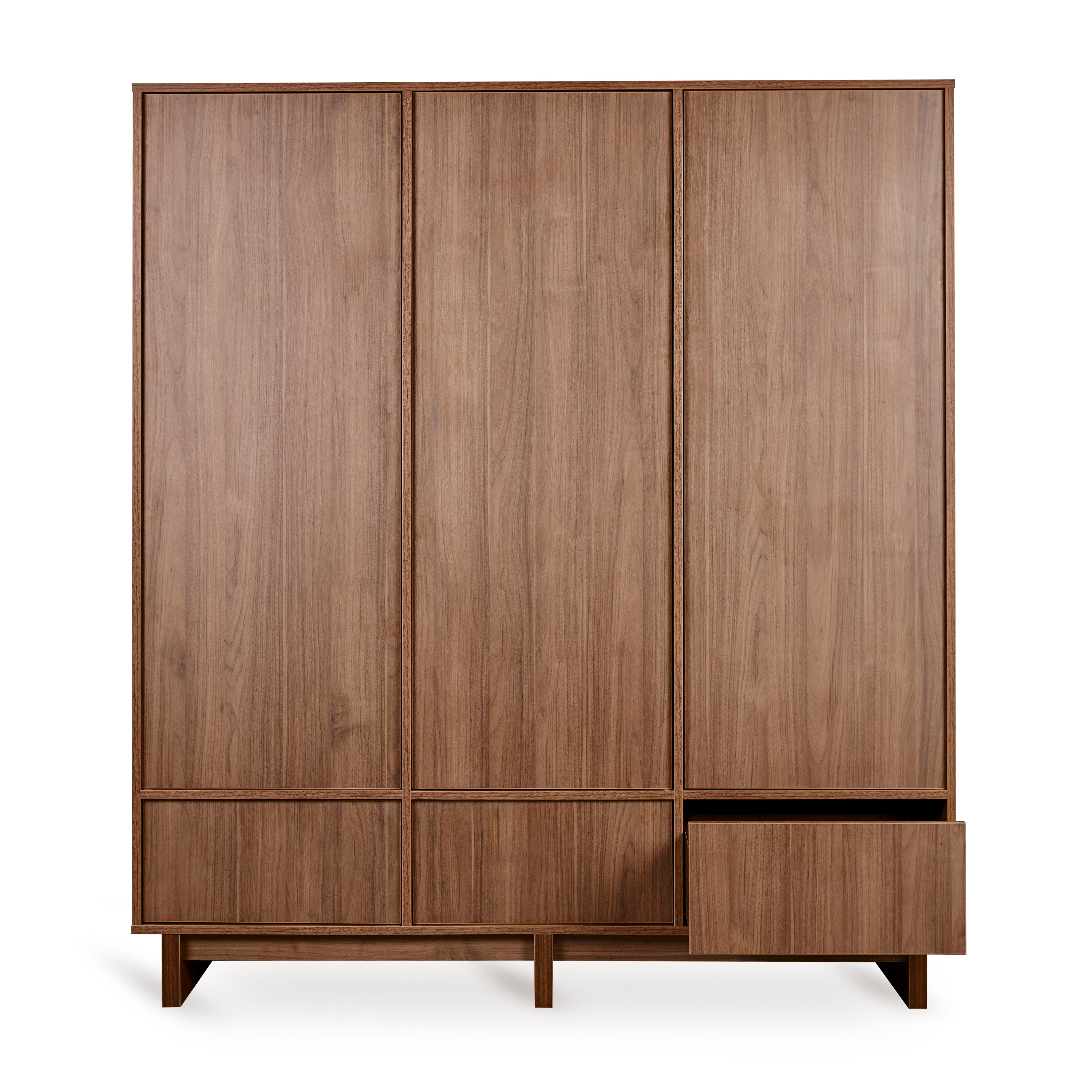 Quax Kyo Kleiderschrank 3-türig walnut