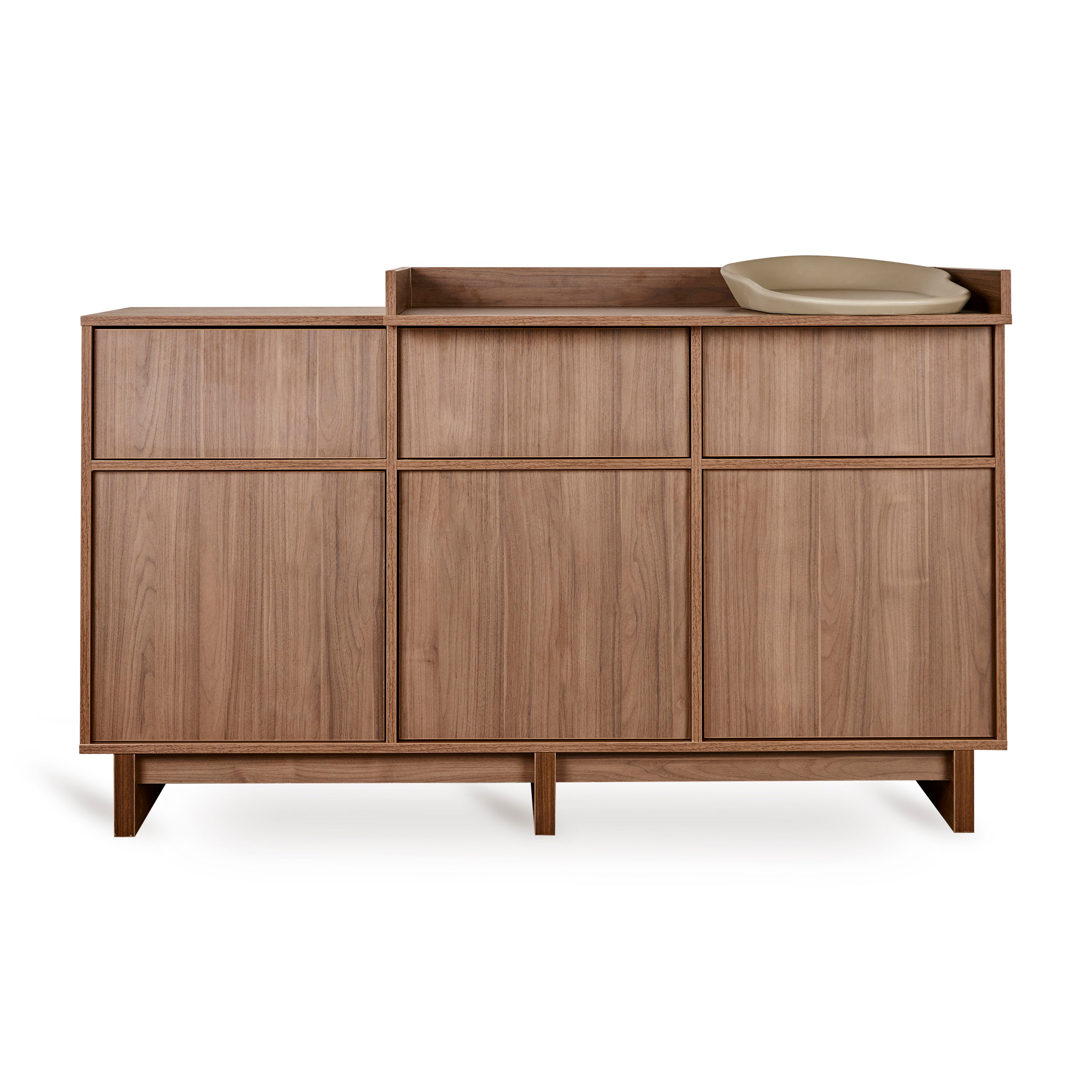 Quax Kyo Kommode XL mit Wickelaufsatz walnut