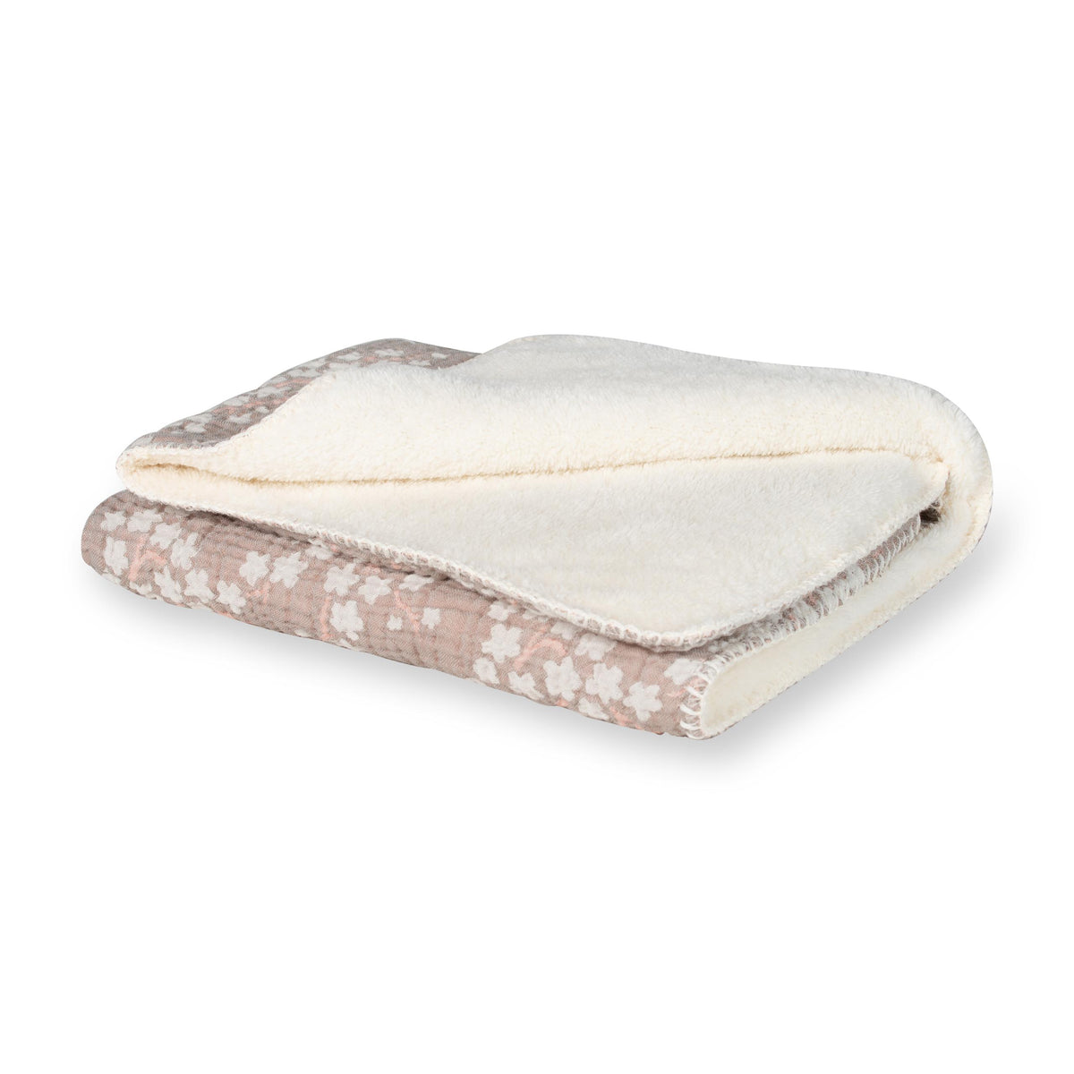 Quax Natural Babydecke 80 x 65  Teddy Blossom