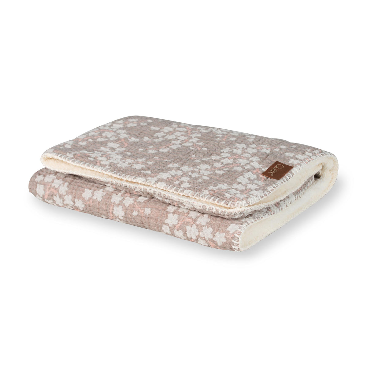 Quax Natural Babydecke 80 x 65  Teddy Blossom