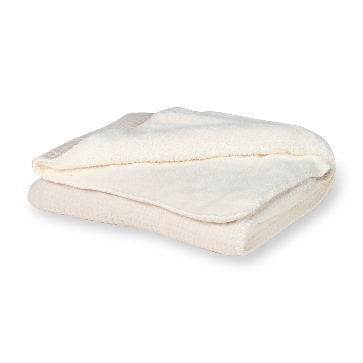 Quax Natural Babydecke 80 x 65  Teddy Clay