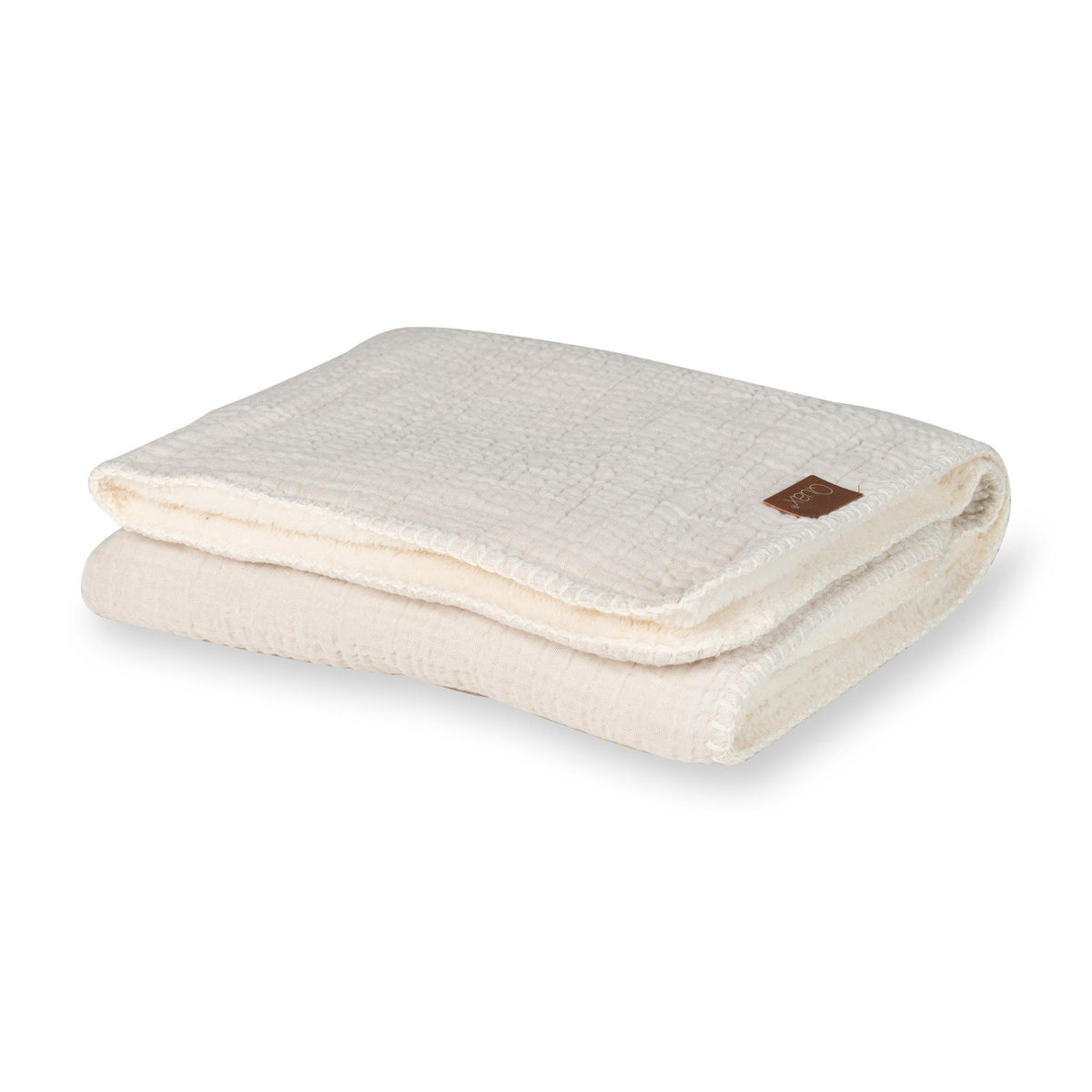 Quax Natural Babydecke 80 x 65  Teddy Clay