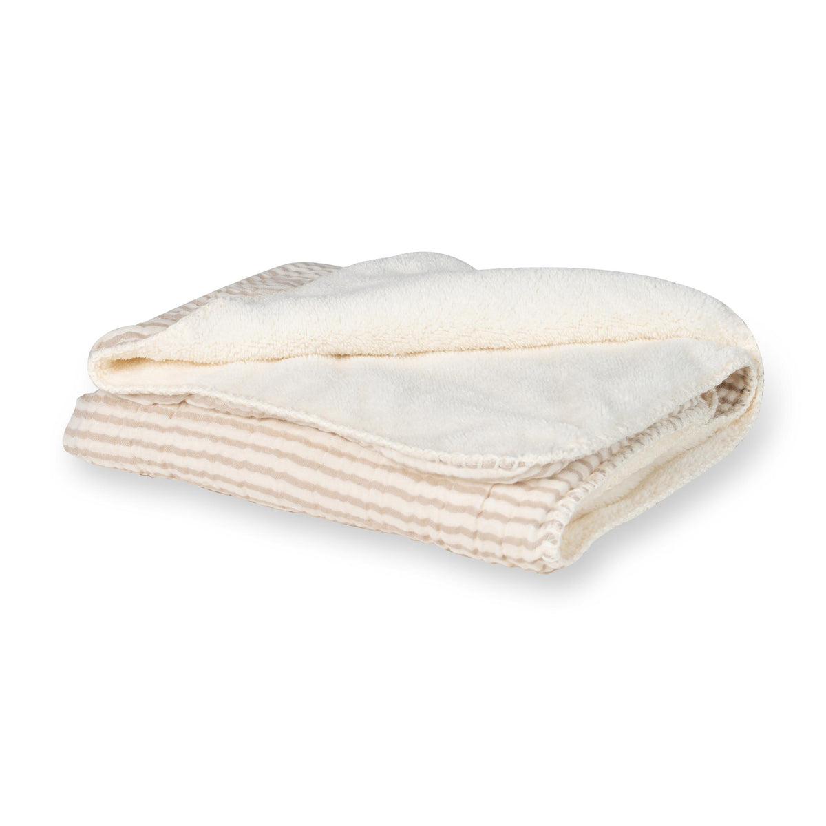 Quax Natural Babydecke 80 x 65  Teddy Stripes