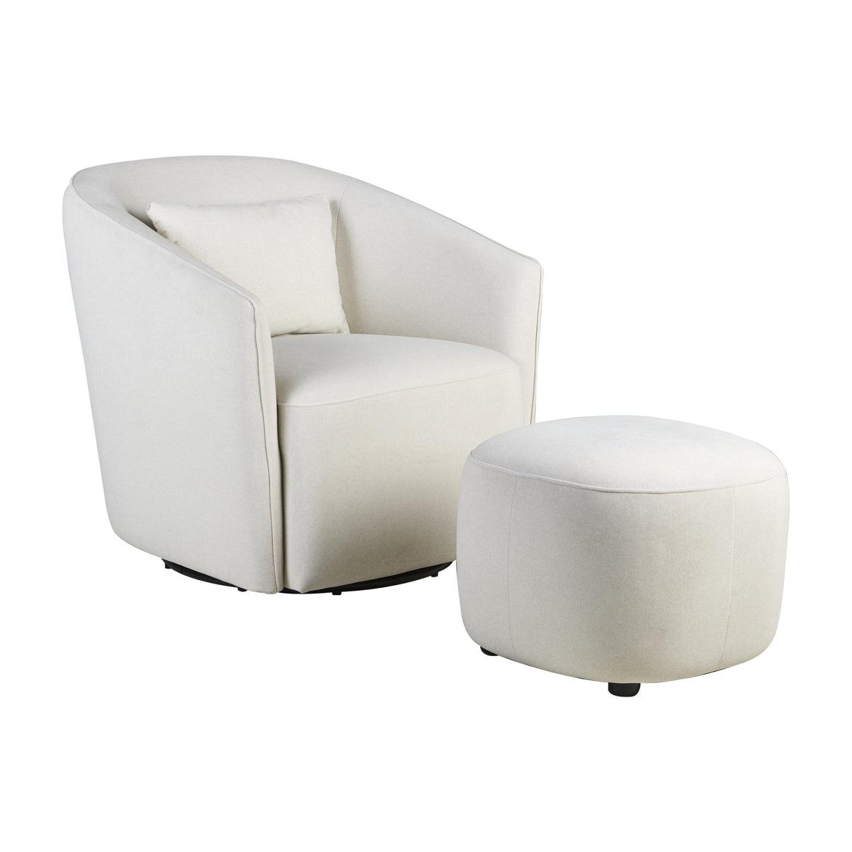 Quax Schaukel-und Drehstuhl Gomi Mohair beige