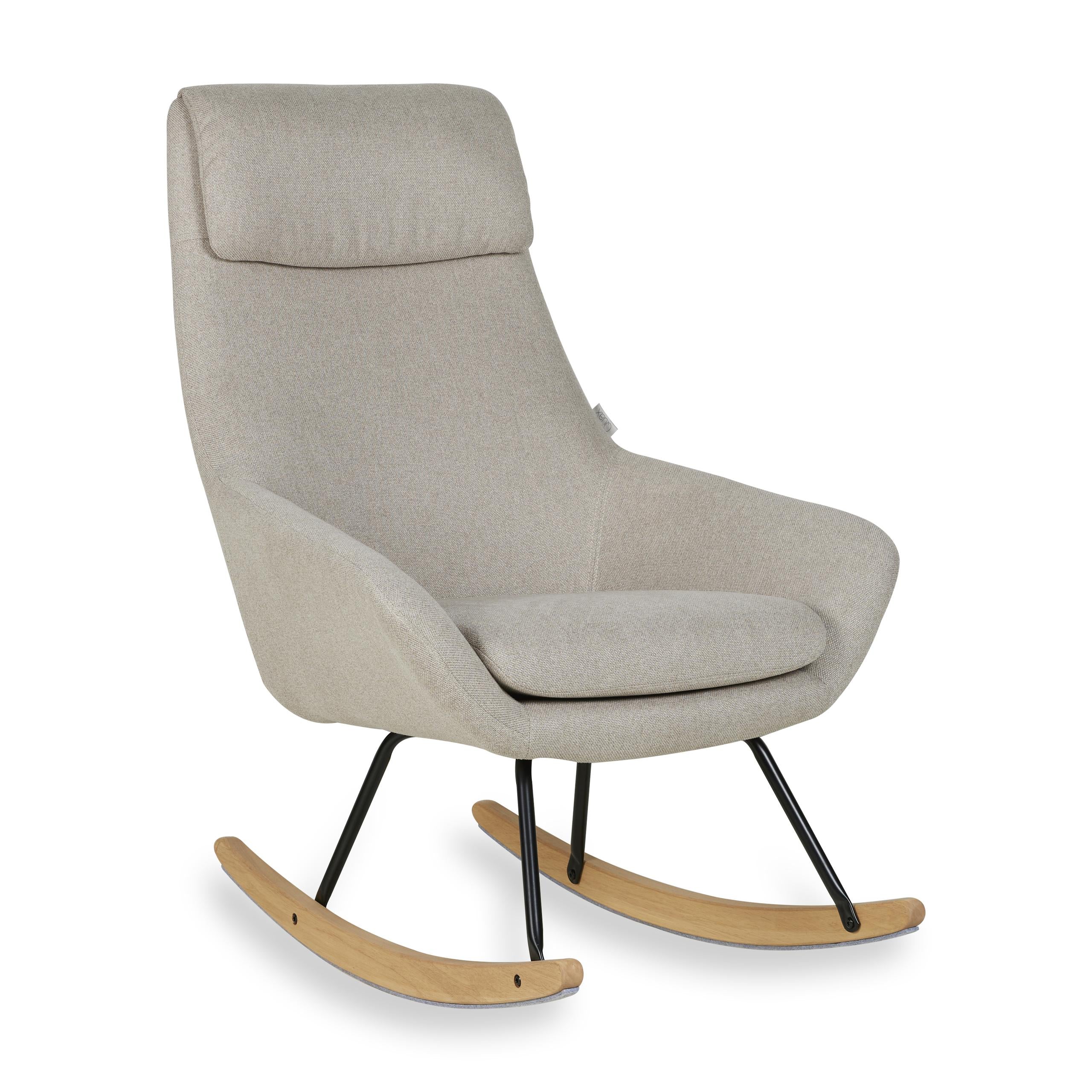 Quax Schaukelstuhl für Erwachsene Nordic Desert mit Hocker *Blacksale*