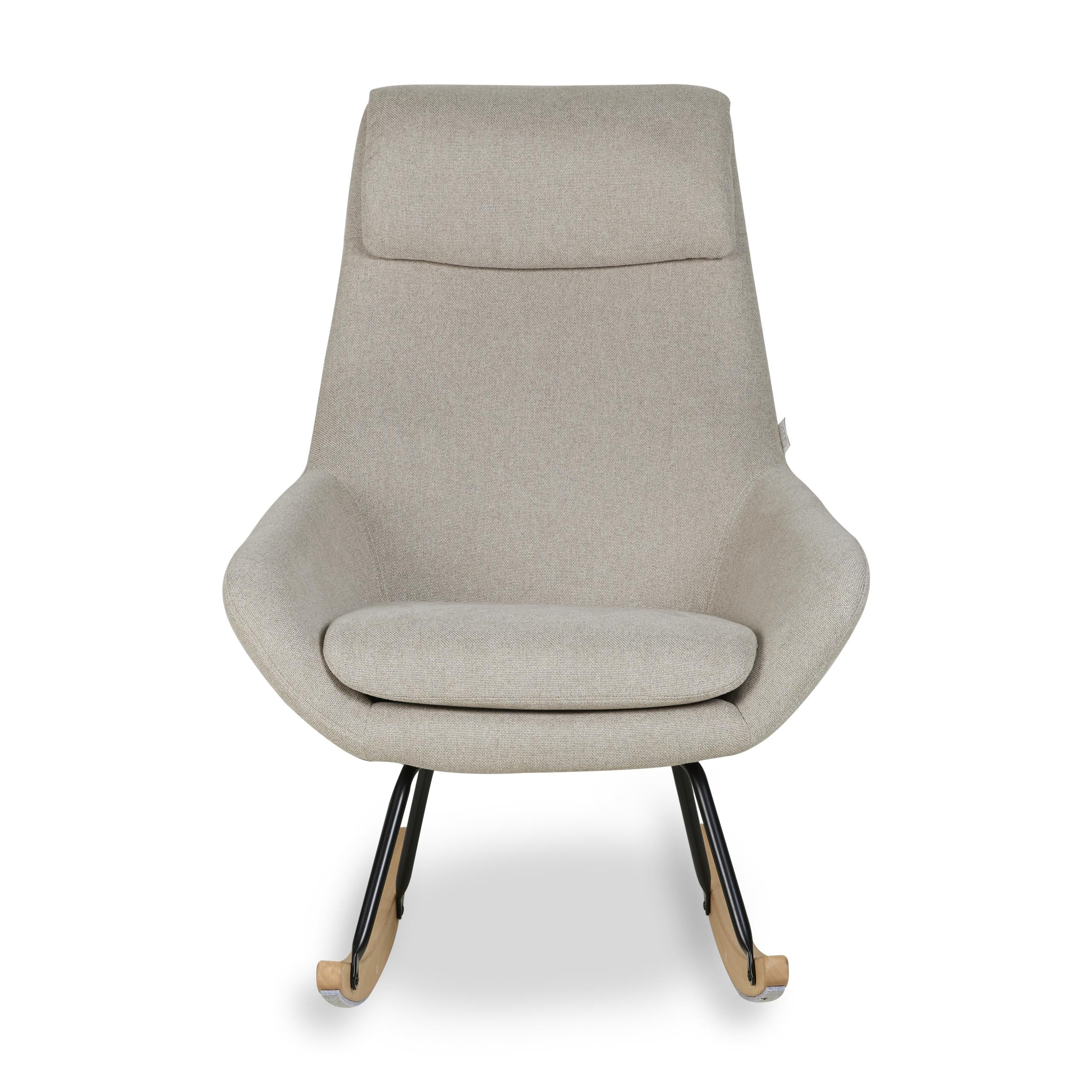 Quax Schaukelstuhl für Erwachsene Nordic Desert mit Hocker *Blacksale*