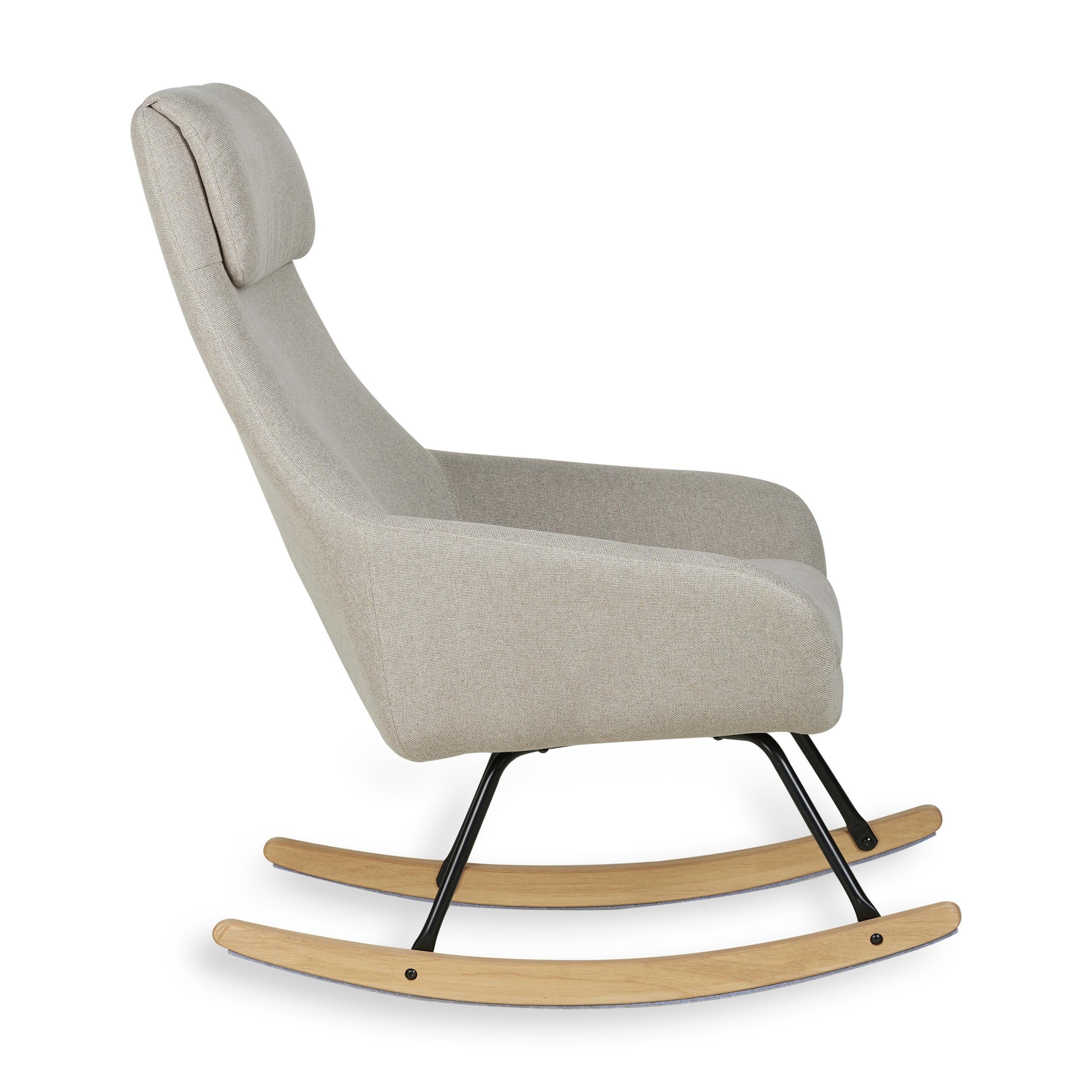 Quax Schaukelstuhl für Erwachsene Nordic Desert mit Hocker *Blacksale*