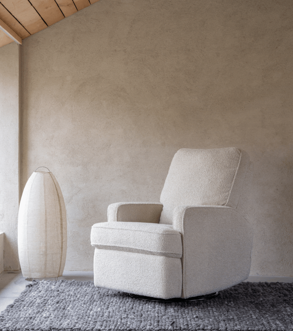 Quax Schaukel- Drehstuhl Teddy Taupe *BLACK SALE*