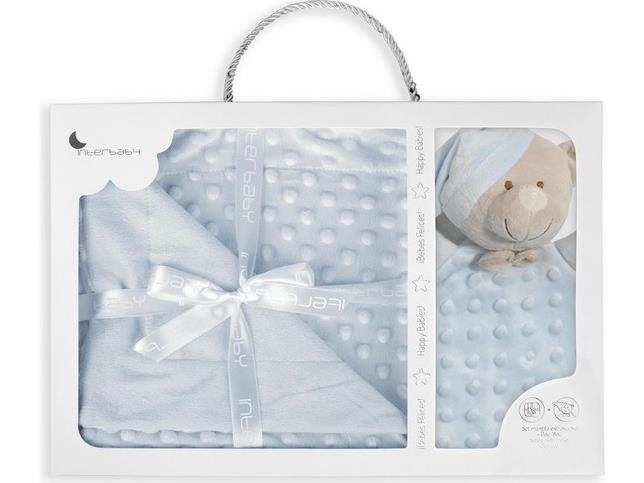 Interbaby Geschenkset Noppendecke & Schmusetuch