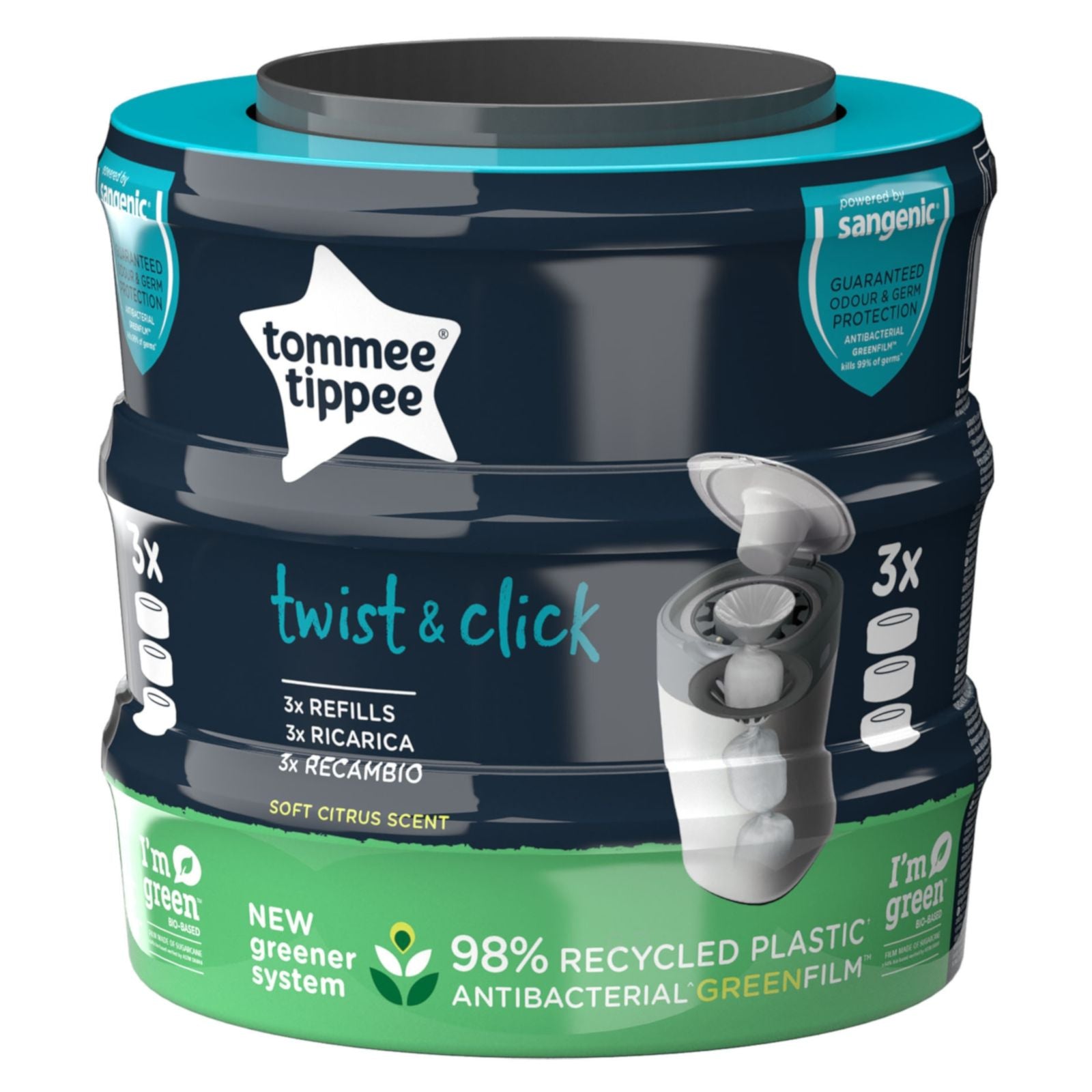 SANGENIC Twist & Click Nachfüllkassetten 3er Pack *Sale*